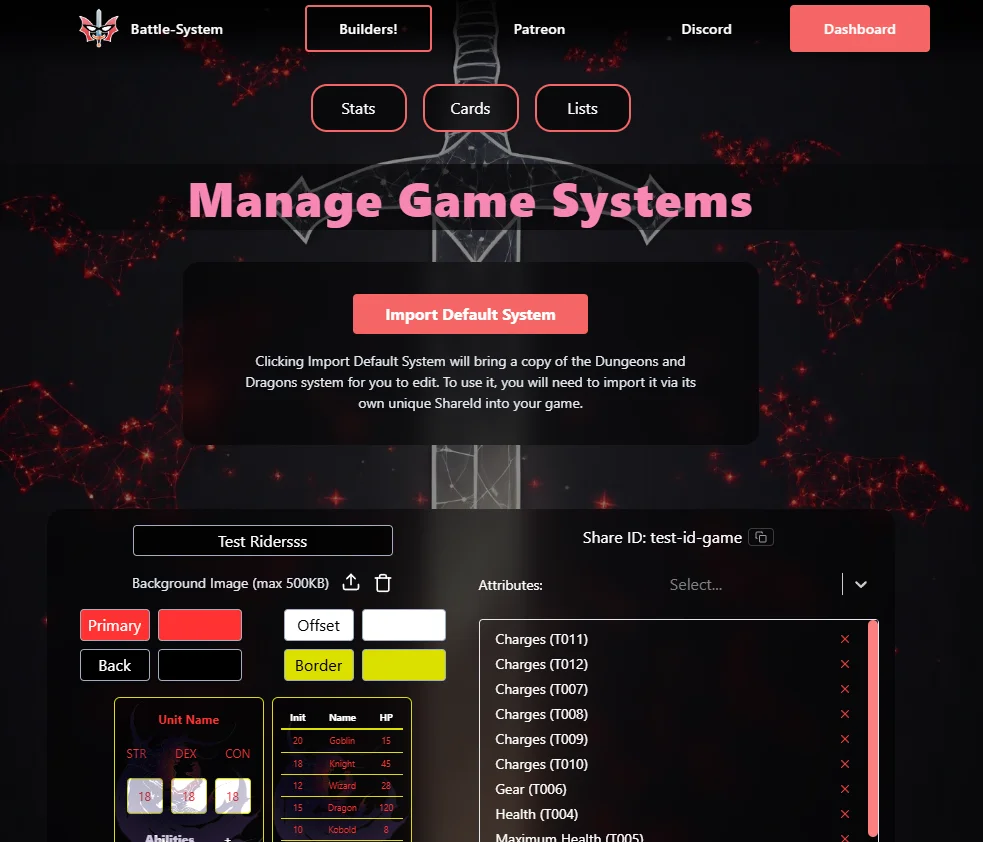 Placeholder - Systems page
