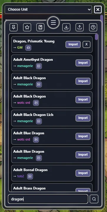 Placeholder - Unit collection tray and source badges